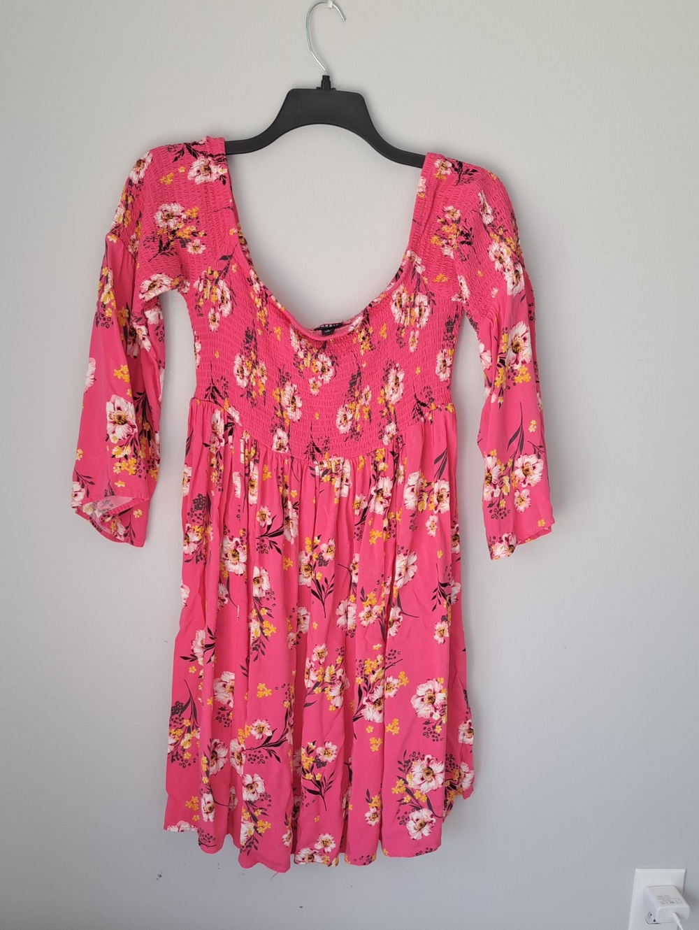 torrid Pink Floral Scoop-Neck Tunic Top